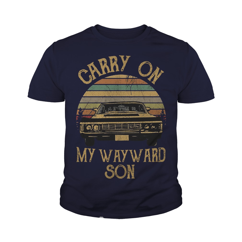 carry on my wayward son tee shirt