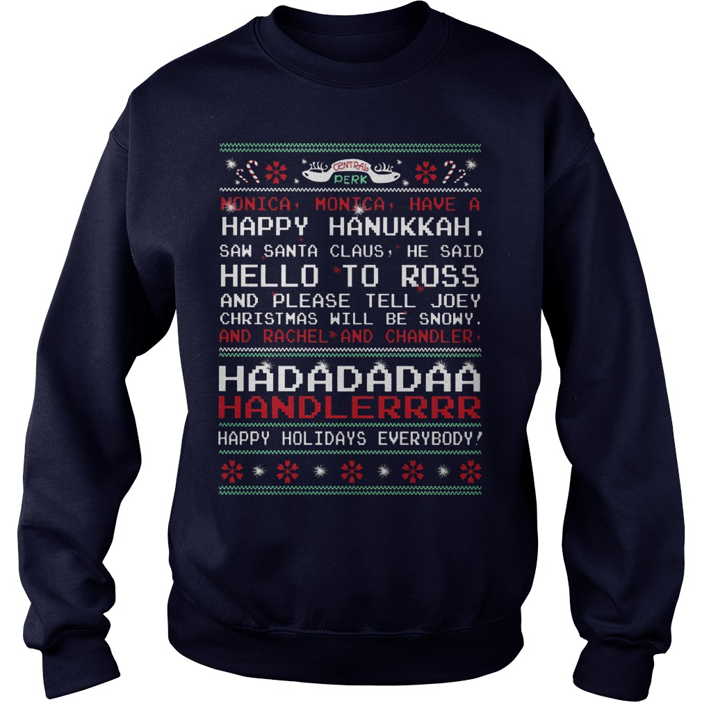 happy hanukkah monica t shirt