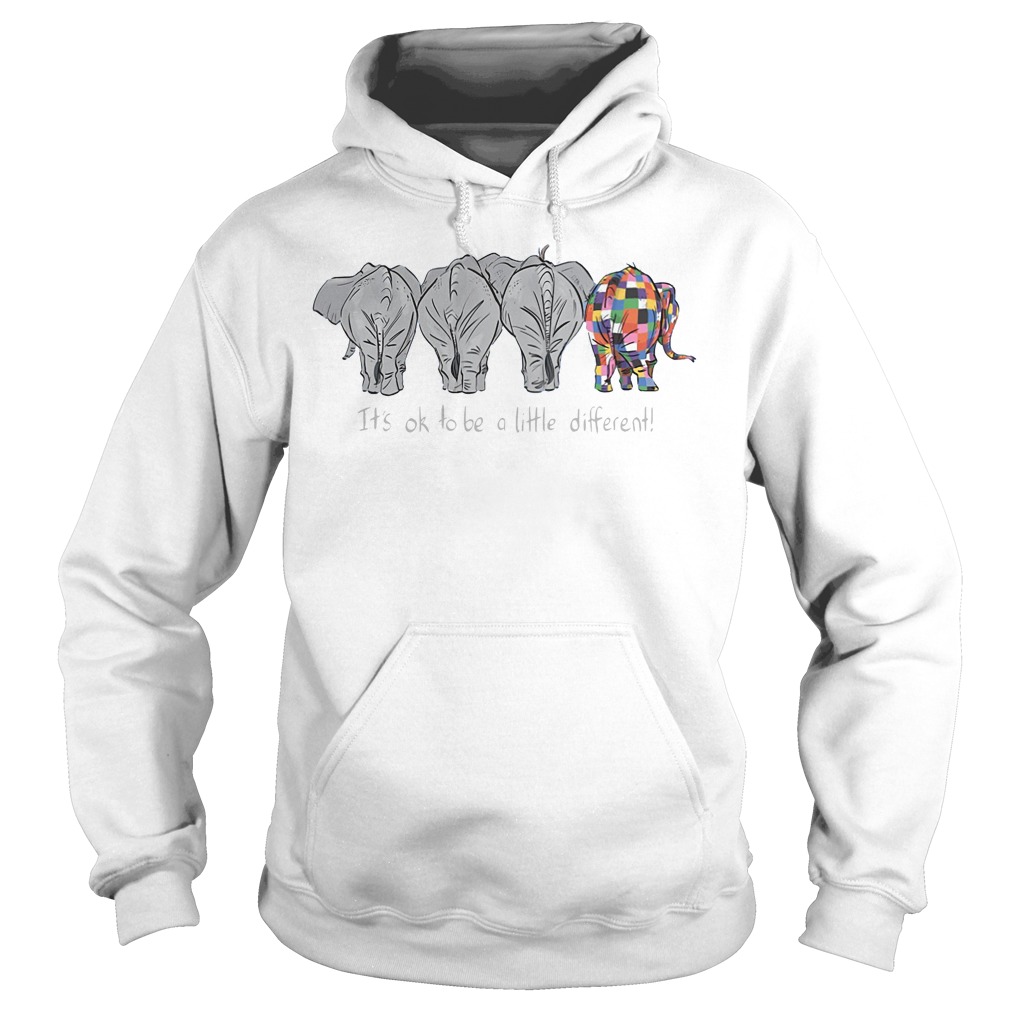 Autism Elephant It’s ok to be a little different hoodie