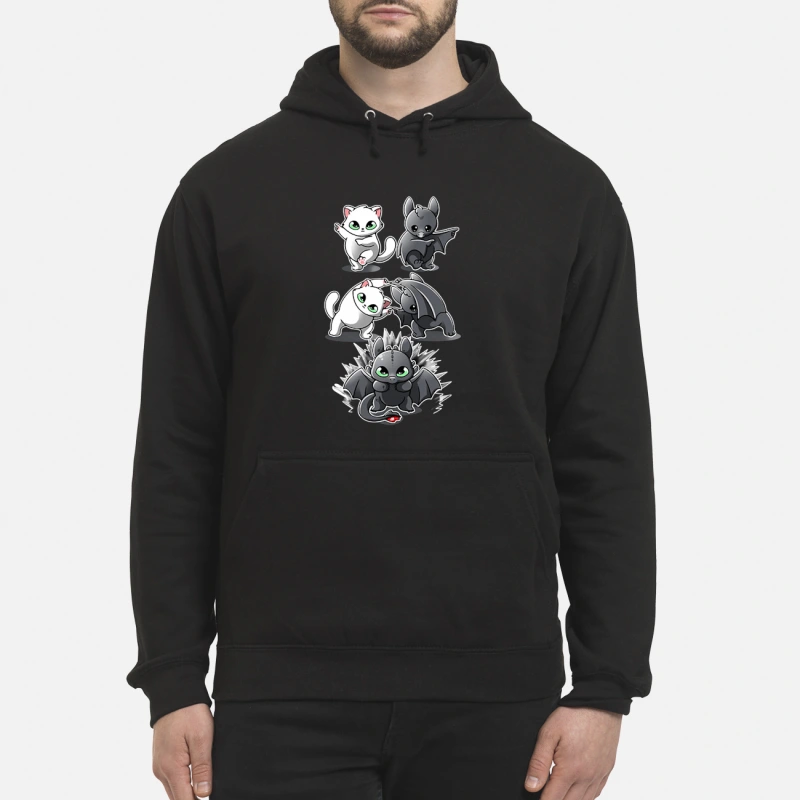 How to Train Your Dragon cat fusion bat Toothless hoodie