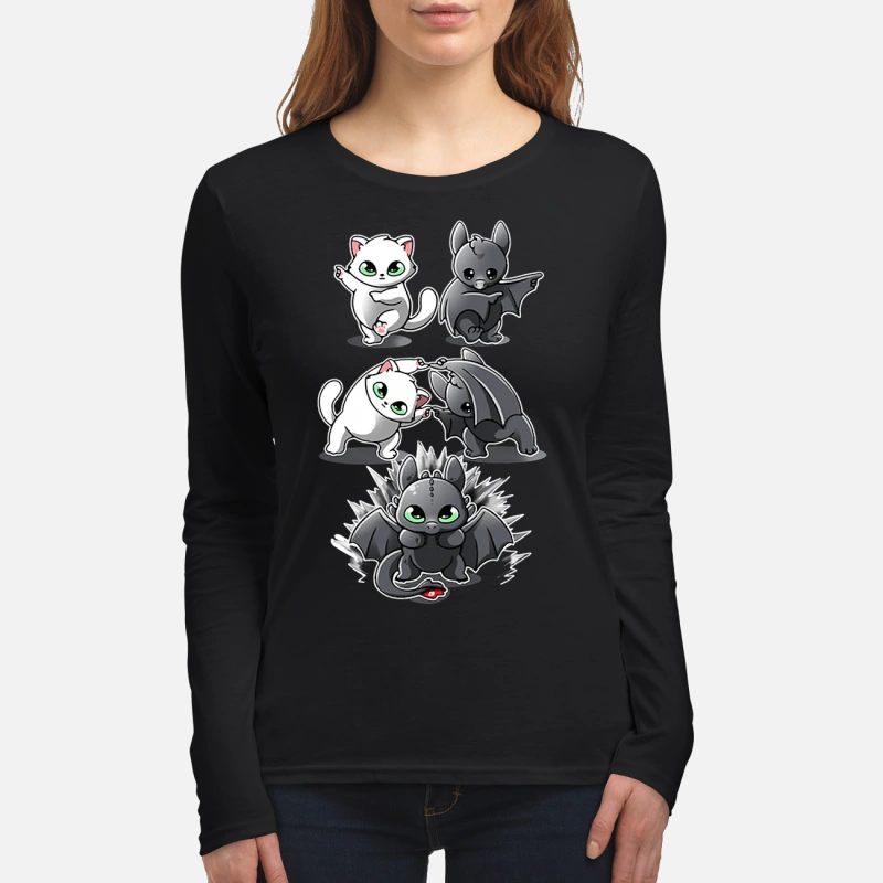 How to Train Your Dragon cat fusion bat Toothless long sleeve