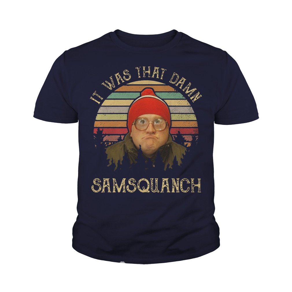 It was that damn Samsquanch sunset youth tee