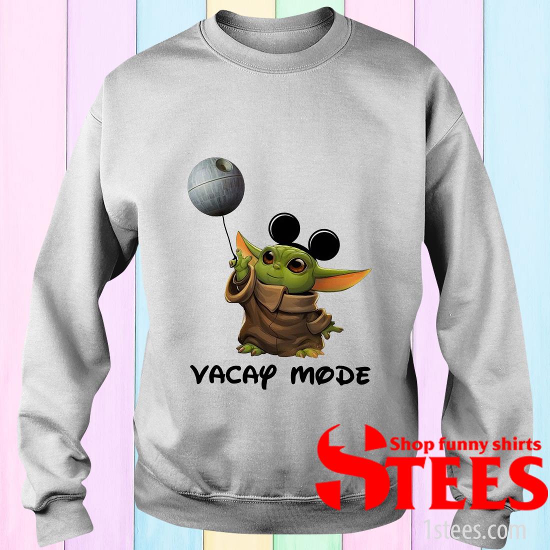 Baby Yoda Mickey Mouse Vacay Mode Shirt