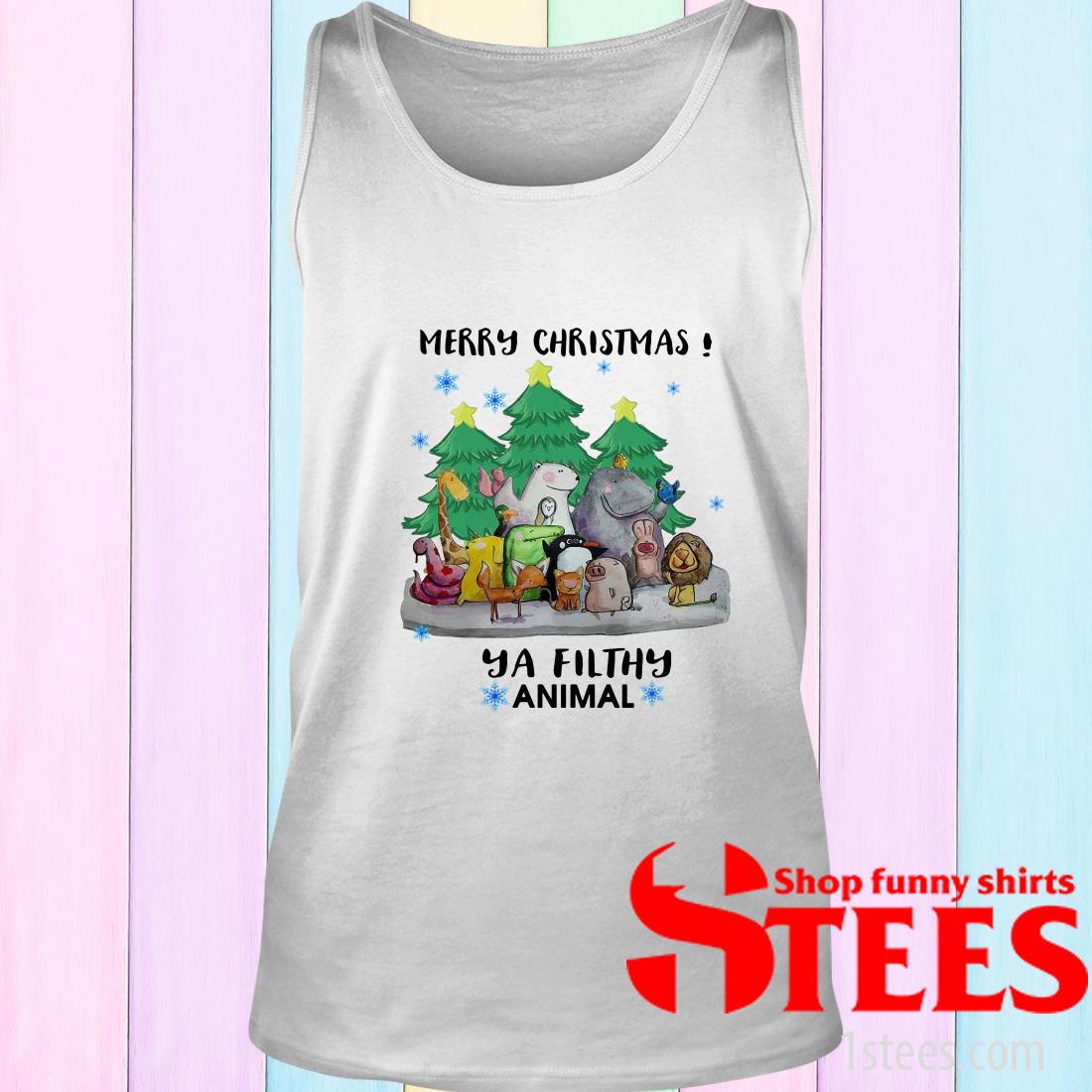 Merry Christmas Animal Hooded Sweatshirt