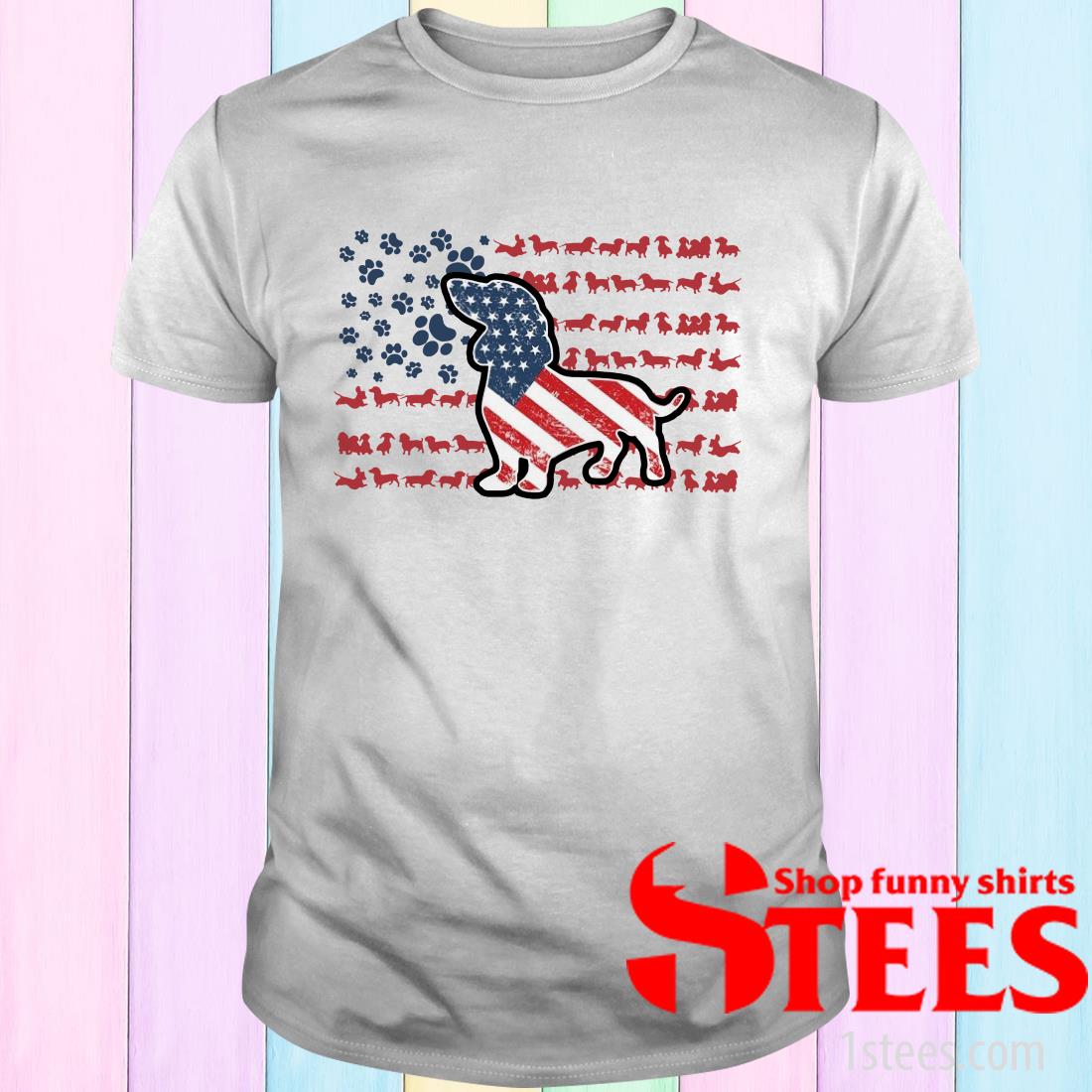 dachshund flag shirt